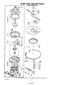 05 - Pump And Motor parts for Whirlpool Dishwasher DP3840XPN2 from AppliancePartsPros.com