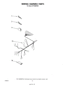 07 - Wiring Harness parts for Whirlpool Dishwasher DP1098XRW0 from AppliancePartsPros.com