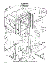 02 - Tub , Literature And Optional parts for Whirlpool Dishwasher DU7200XS4 from AppliancePartsPros.com