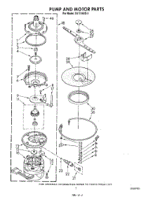 05 - Pump And Motor parts for Whirlpool Dishwasher DU7216XS2 from AppliancePartsPros.com