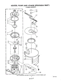 05 - Heater, Pump And Lower Spray Arm parts for Whirlpool Dishwasher DU8300XT5 from AppliancePartsPros.com