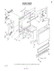 03 - Door, Literature And Optional parts for Whirlpool Dishwasher DU3016XR0 from AppliancePartsPros.com