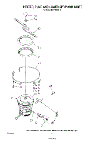 04 - Heater, Pump And Lower Sprayarm parts for Whirlpool Dishwasher DU7600XS2 from AppliancePartsPros.com