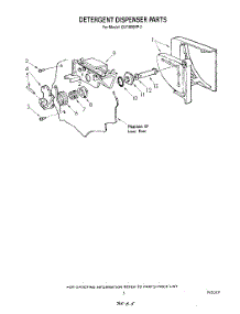 04 - Detergent Dispenser parts for Whirlpool Dishwasher DU1800XP3 from AppliancePartsPros.com