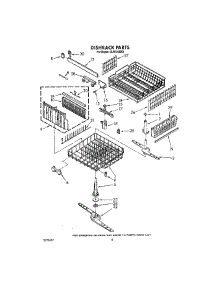 06 - Dishrack, Lit / Optional parts for Whirlpool Dishwasher DU9720XX0 from AppliancePartsPros.com