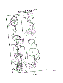 05 - Pump And Motor parts for Whirlpool Dishwasher DU7200XS4 from AppliancePartsPros.com
