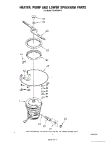 05 - Heater, Pump And Lower Sprayarm parts for Whirlpool Dishwasher DU4040XP2 from AppliancePartsPros.com