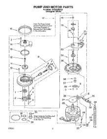 04 - Pump And Motor parts for Whirlpool Dishwasher DU930QWDQ3 from AppliancePartsPros.com