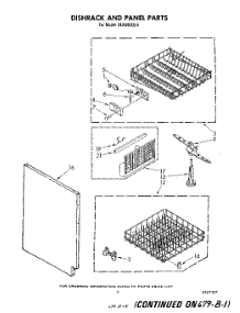 05 - Dishrack And Panel parts for Whirlpool Dishwasher DU9500XS0 from AppliancePartsPros.com