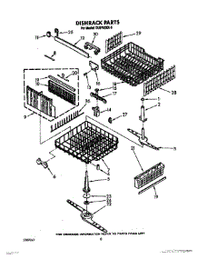 07 - Dishrack, Lit / Optional parts for Whirlpool Dishwasher DU9700XX0 from AppliancePartsPros.com