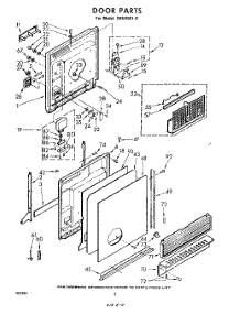 03 - Door , Lit / Optional parts for Whirlpool Dishwasher SHU45010 from AppliancePartsPros.com