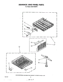 05 - Dishrack And Panel parts for Whirlpool Dishwasher GSHF7884P0 from AppliancePartsPros.com