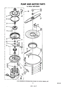 06 - Pump And Motor parts for Whirlpool Dishwasher GSHF7884P0 from AppliancePartsPros.com