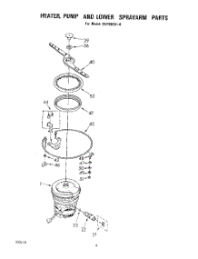 04 - Heater, Pump And Lower Sprayarm parts for Whirlpool Dishwasher DU7903XL0 from AppliancePartsPros.com