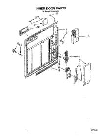 03 - Inner Door parts for Whirlpool Dishwasher DU8000XX5 from AppliancePartsPros.com