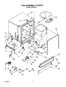 04 - Tub, Lit / Optional parts for Whirlpool Dishwasher DU8000XX5 from AppliancePartsPros.com