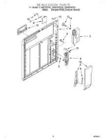02 - Inner Door parts for Whirlpool Dishwasher DU940QWDQ6 from AppliancePartsPros.com