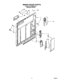 02 - Inner Door parts for Whirlpool Dishwasher DU806CWDQ0 from AppliancePartsPros.com