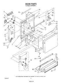 03 - Door parts for Whirlpool Dishwasher DU7600XS1 from AppliancePartsPros.com