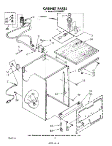 02 - Cabinet parts for Whirlpool Dishwasher GDP6000XRP1 from AppliancePartsPros.com