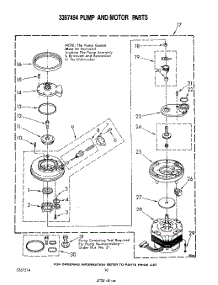 07 - Pump And Motor parts for Whirlpool Dishwasher GDP6000XRP1 from AppliancePartsPros.com