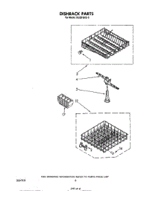 04 - Dishrack parts for Whirlpool Dishwasher DU2016XS0 from AppliancePartsPros.com