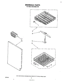 04 - Dishrack parts for Whirlpool Dishwasher DU1098XLW0 from AppliancePartsPros.com