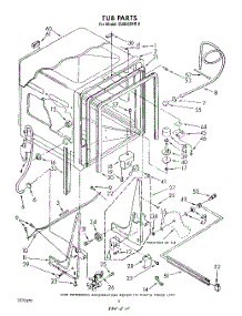 02 - Tub , Literature And Optional parts for Whirlpool Dishwasher DU9000XR8 from AppliancePartsPros.com
