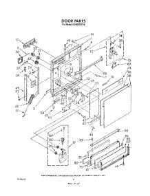03 - Door parts for Whirlpool Dishwasher DU9000XR8 from AppliancePartsPros.com