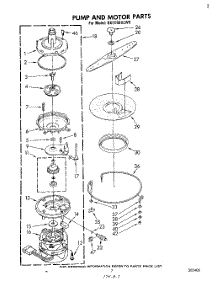 05 - Pump And Motor parts for Whirlpool Dishwasher DU1098XLW0 from AppliancePartsPros.com