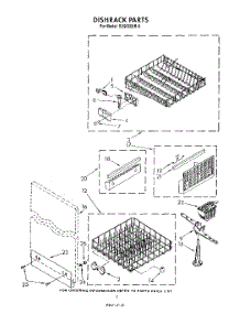 05 - Dishrack parts for Whirlpool Dishwasher DU9000XR8 from AppliancePartsPros.com