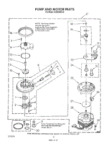 06 - Pump And Motor parts for Whirlpool Dishwasher DU9000XR8 from AppliancePartsPros.com