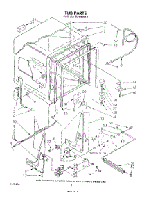 02 - Tub , Literature And Optional parts for Whirlpool Dishwasher DU1099XT1 from AppliancePartsPros.com