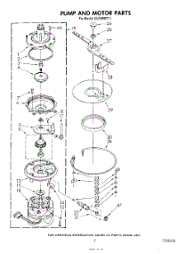 05 - Pump And Motor parts for Whirlpool Dishwasher DU1099XT1 from AppliancePartsPros.com