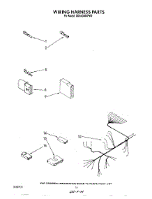 07 - Wiring Harness parts for Whirlpool Dishwasher GDU4050XPW3 from AppliancePartsPros.com
