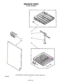 04 - Dishrack parts for Whirlpool Dishwasher DU3040XP1 from AppliancePartsPros.com