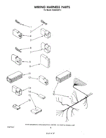 06 - Wiring Harness parts for Whirlpool Dishwasher DU3040XP1 from AppliancePartsPros.com