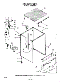 02 - Cabinet parts for Whirlpool Dishwasher SHF5500W0 from AppliancePartsPros.com
