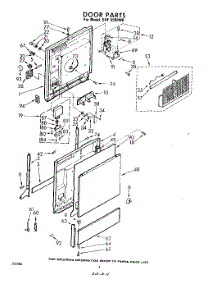 03 - Door parts for Whirlpool Dishwasher SHF5500W0 from AppliancePartsPros.com