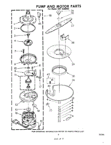 06 - Pump And Motor parts for Whirlpool Dishwasher SHF5500W0 from AppliancePartsPros.com