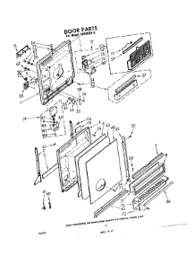 03 - Door parts for Whirlpool Dishwasher SHU80010 from AppliancePartsPros.com
