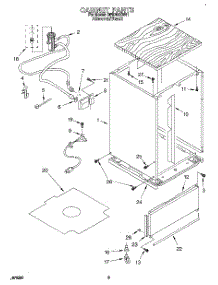 06 - Cabinet parts for Whirlpool Dishwasher DP8700XBN1 from AppliancePartsPros.com