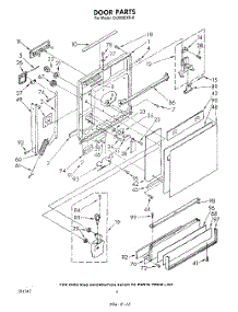 03 - Door parts for Whirlpool Dishwasher DU6000XR0 from AppliancePartsPros.com