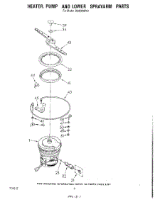 04 - Heater, Pump And Lower Sprayarm parts for Whirlpool Dishwasher DU6000XR0 from AppliancePartsPros.com