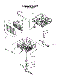 06 - Dishrack, Lit / Optional parts for Whirlpool Dishwasher DU8750XY0 from AppliancePartsPros.com