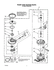 04 - Pump And Motor parts for Whirlpool Dishwasher DP8500XXN0 from AppliancePartsPros.com