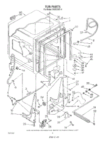 02 - Tub , Literature And Optional parts for Whirlpool Dishwasher DU8550XT4 from AppliancePartsPros.com