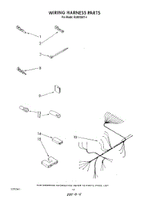 07 - Wiring Harness parts for Whirlpool Dishwasher DU8550XT4 from AppliancePartsPros.com