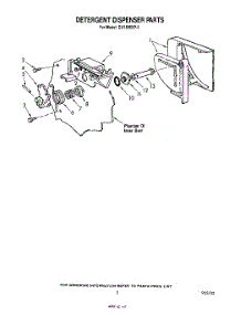 04 - Detergent Dispenser parts for Whirlpool Dishwasher DU1800XP2 from AppliancePartsPros.com