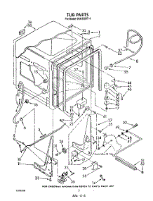 02 - Tub , Literature And Optional parts for Whirlpool Dishwasher DU8300XT4 from AppliancePartsPros.com